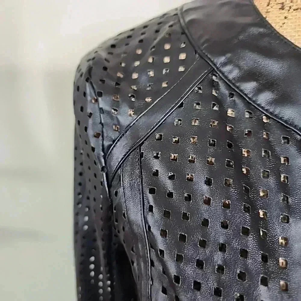 DOLCE cabo Pu Faux leather blazer jacket. Nwt size xsmall - Picture 9 of 9